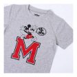 T-shirt à manches courtes Mickey Mouse Gris For Cheap