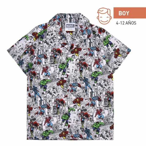 Chemise Marvel Gris clair Discount