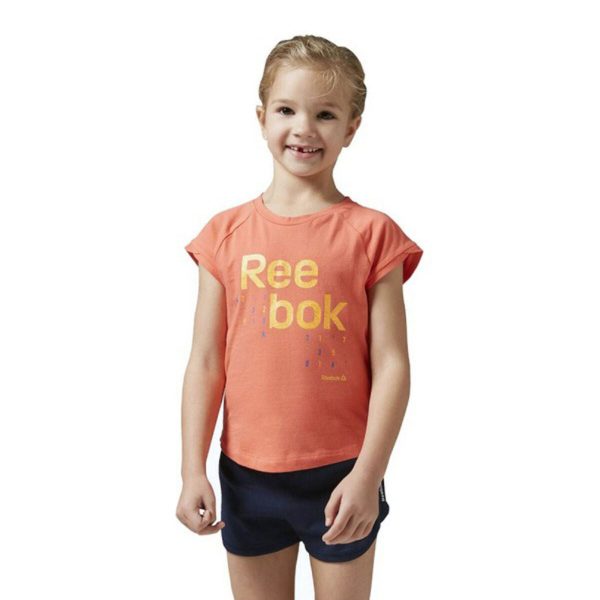 Ensemble de Sport pour Enfants Reebok G ES SS Orange Discount