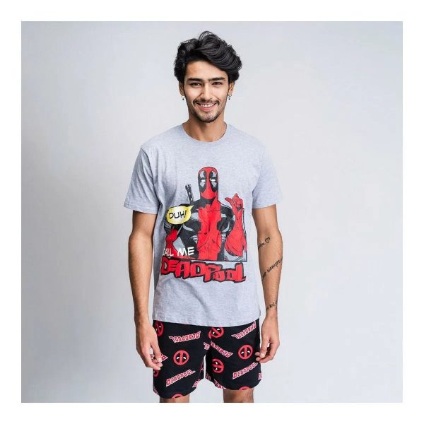 Pyjama Deadpool Homme Gris Cheap