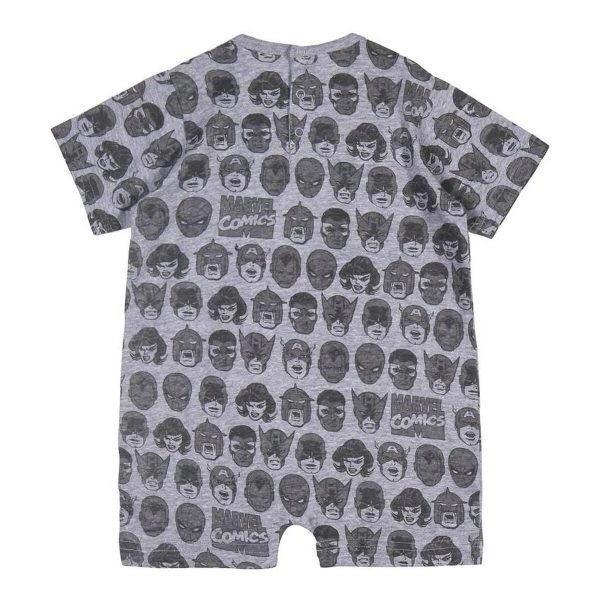 Pyjama à Manches Courtes pour Bébé Marvel Gris For Sale