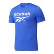 T-shirt à manches courtes homme Reebok Workout Ready Supremium Bleu on Sale