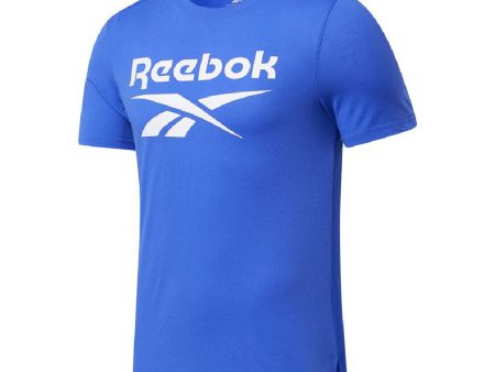 T-shirt à manches courtes homme Reebok Workout Ready Supremium Bleu on Sale