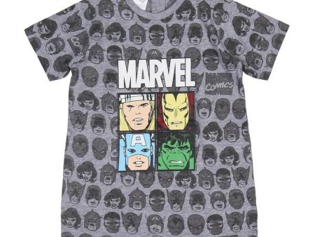 Pyjama à Manches Courtes pour Bébé Marvel Gris For Sale