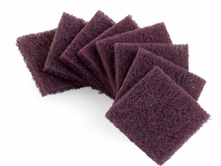 EGVA Abrasive Pad Set (8) Maroon For Sale