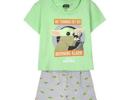 Pyjama D Été The Mandalorian Enfant Vert clair Online Sale