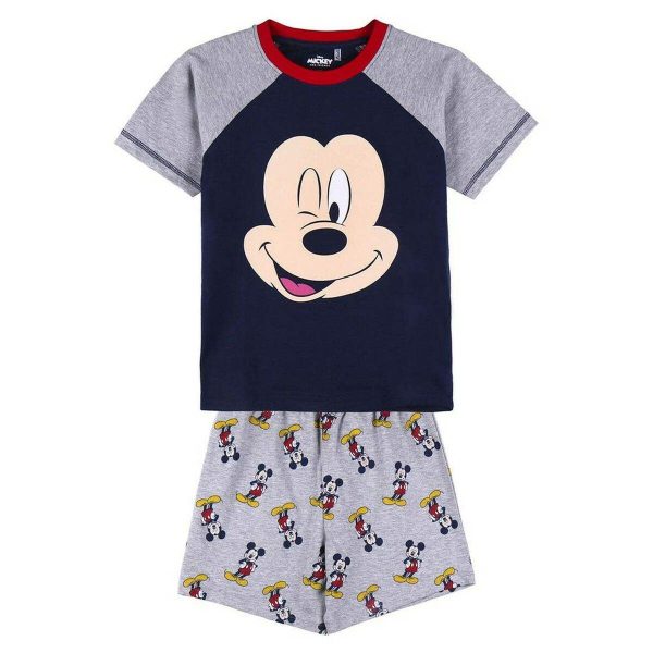 Pyjama D Été Mickey Mouse Gris For Sale