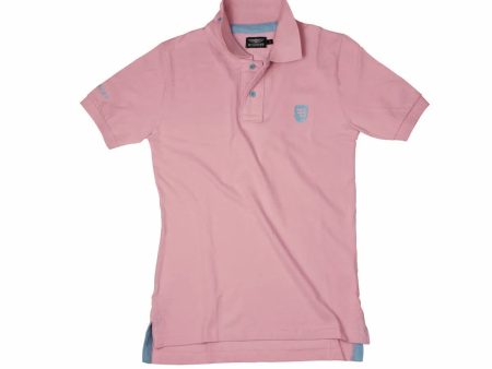 Polo à manches courtes homme Bobroff Rose For Cheap