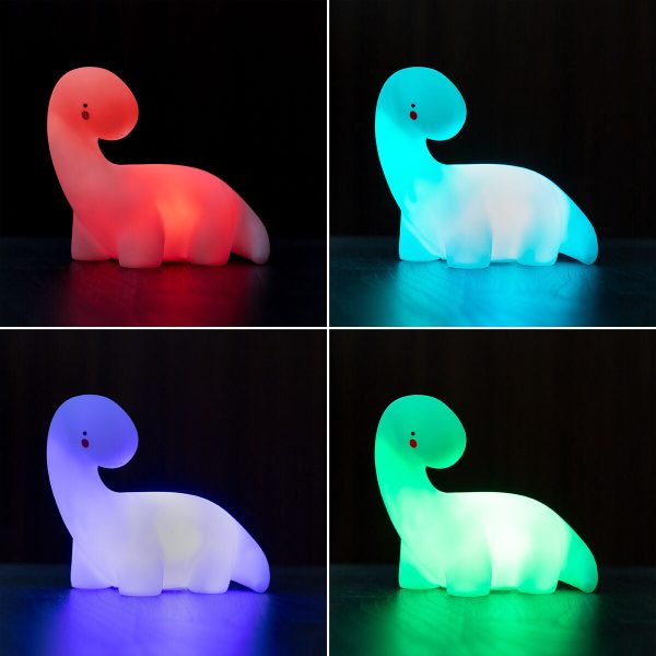 Veilleuse Lampe LED multicolore Dinosaure Lightosaurus InnovaGoods on Sale