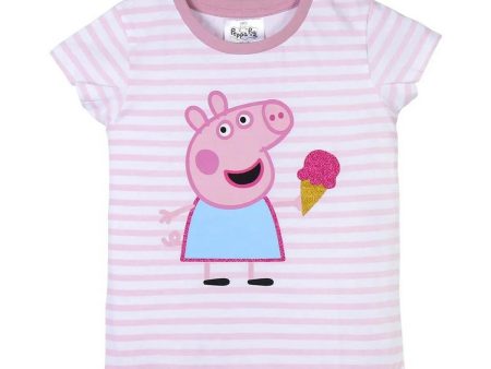 T-shirt à manches courtes Enfant Peppa Pig Rose Online now