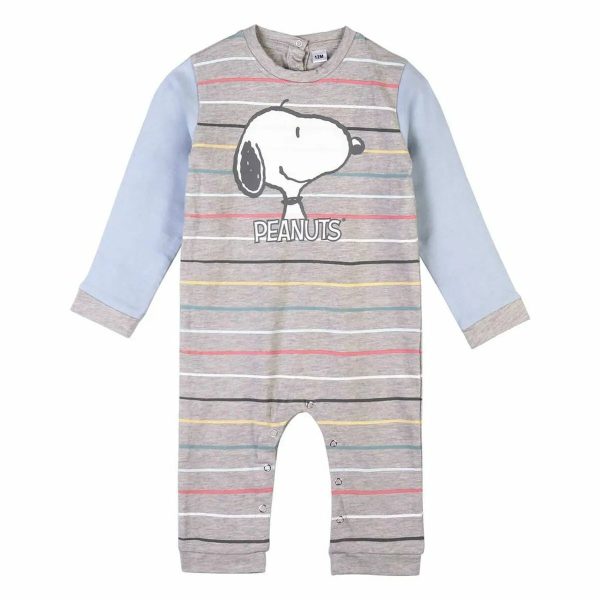 Pyjama à Manches Longues  pour Bébé Snoopy Gris Fashion