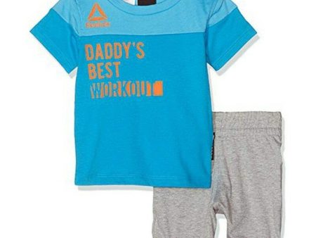 T-shirt à manches courtes enfant Reebok B ES Inf SJ SS Bleu Supply