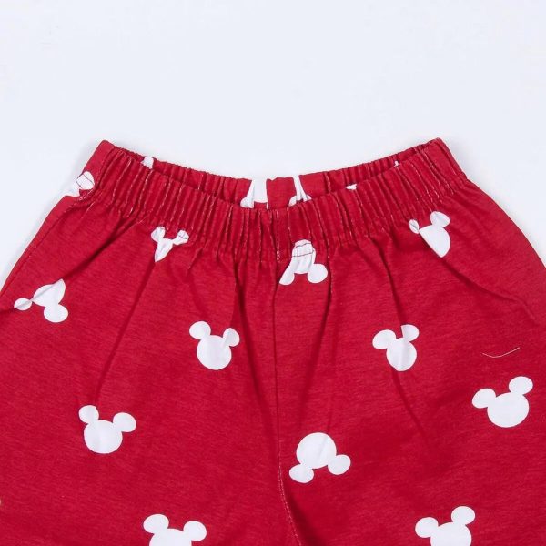 Pyjama D Été Mickey Mouse Rouge Gris Cheap