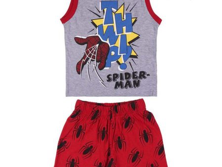 Pyjama Enfant Spiderman Gris on Sale