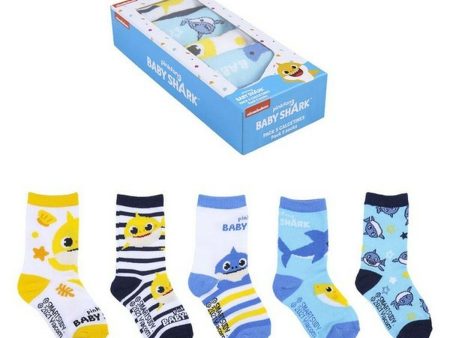 Chaussettes Baby Shark (5 paires) Multicouleur Supply