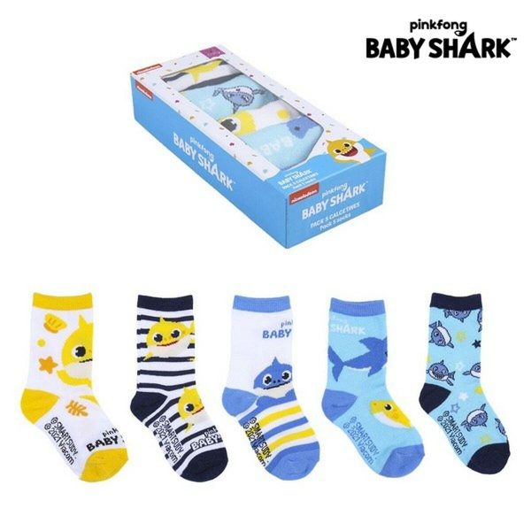 Chaussettes Baby Shark (5 paires) Multicouleur Supply