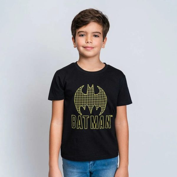 T-shirt à manches courtes Enfant Batman Noir For Discount