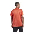 T-shirt à manches courtes homme Reebok Workout Ready Tech Orange For Cheap