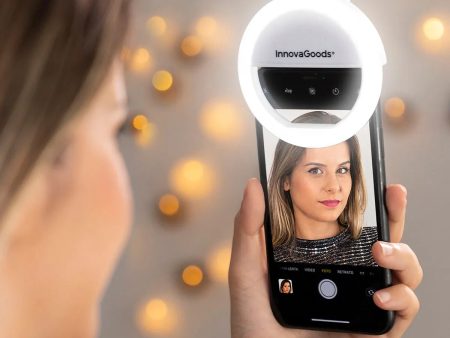 Anneau Lumineux pour Selfie Rechargeable Instahoop pour smartphone Online