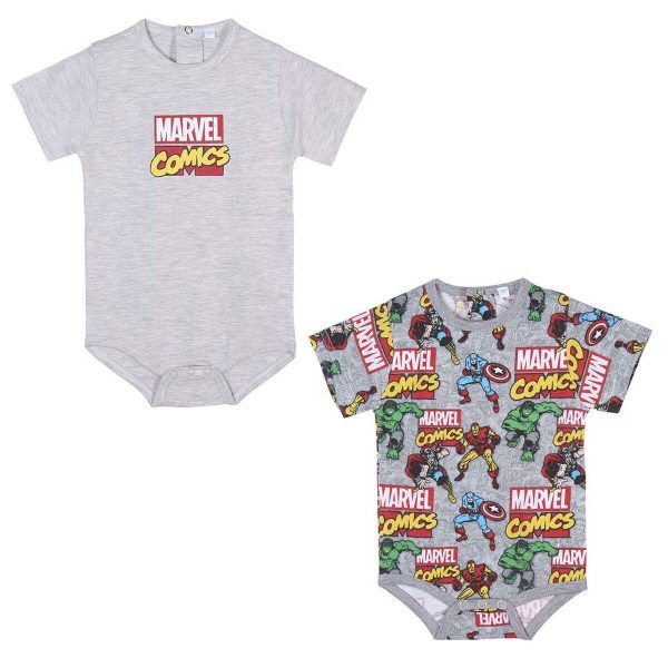 Body Marvel 2 Unités Gris For Cheap