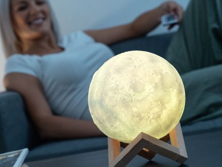 Lampe LED Rechargeable Lune Moondy InnovaGoods Supply