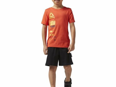 Ensemble de Sport pour Enfants Reebok BK4380 Orange Online now