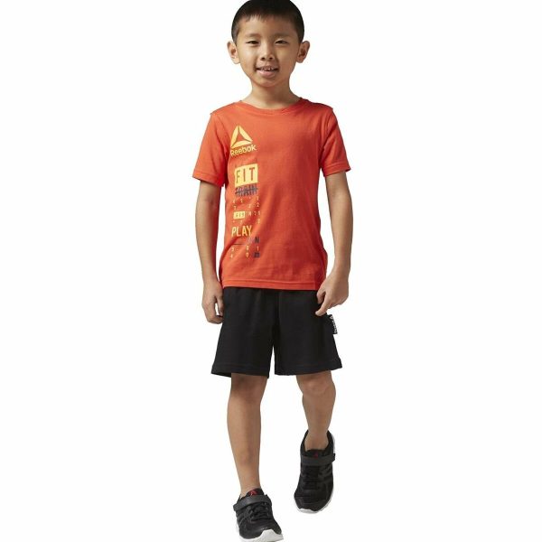 Ensemble de Sport pour Enfants Reebok BK4380 Orange Online now