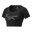 Maillot de Corps de Sport à Manches Coupe Reebok MYT Noir Discount