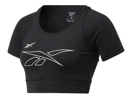 Maillot de Corps de Sport à Manches Coupe Reebok MYT Noir Discount