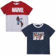 T-shirt à manches courtes Enfant Marvel 2 Unités For Discount