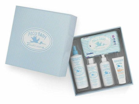 Coffret Bébé Picu Baby Bleu (5 Pièces) Discount