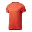 T-shirt à manches courtes homme Reebok Workout Ready Tech Orange For Cheap