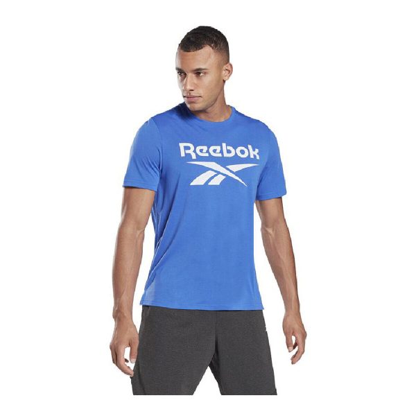 T-shirt à manches courtes homme Reebok Workout Ready Supremium Bleu on Sale