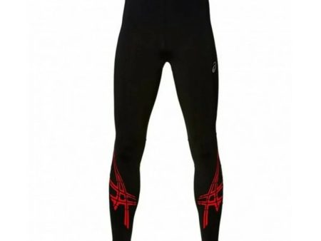 Leggings de sport pour homme Asics Stripe Tight Noir Fashion