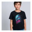 T-shirt à manches courtes Enfant The Mandalorian Noir Supply