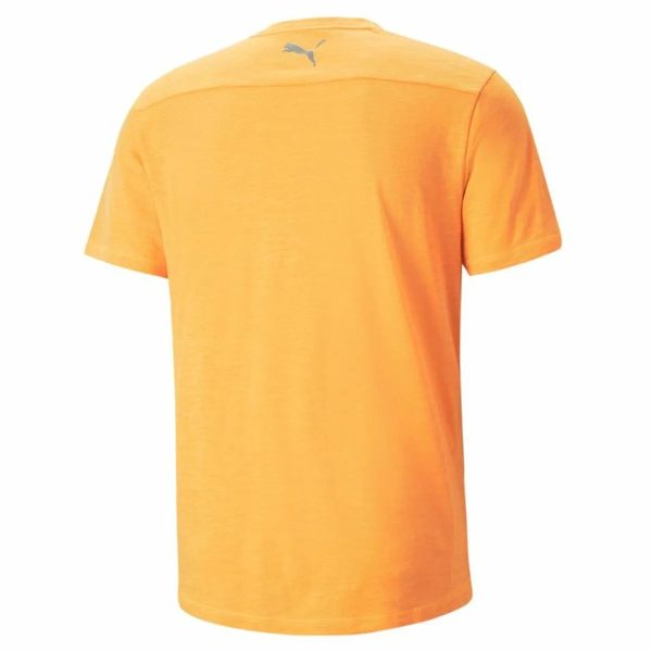 T-shirt à manches courtes homme Puma Jaune For Cheap