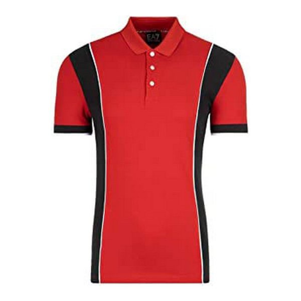 Polo à manches courtes homme Armani Jeans C1450 Rouge Discount