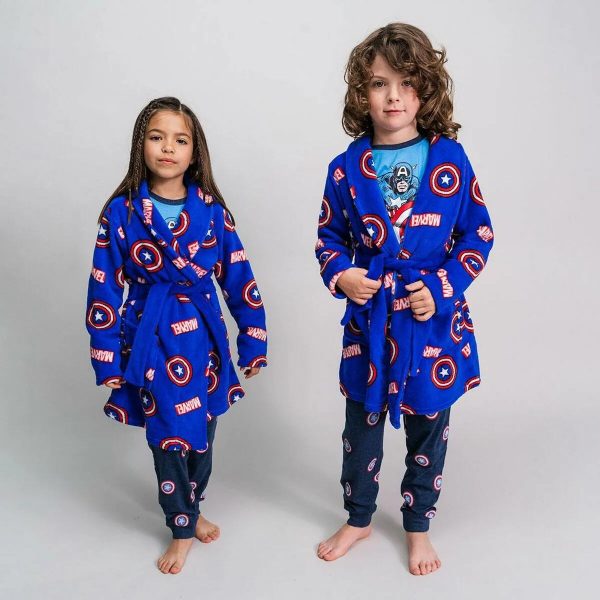 Peignoir pour Enfants Marvel Bleu on Sale