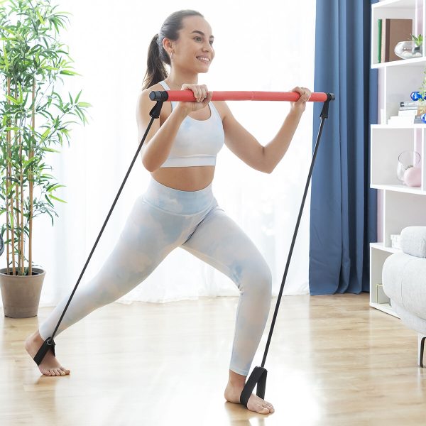 Barre de Fitness avec Élastiques et Guide d Exercice Resibar InnovaGoods For Discount