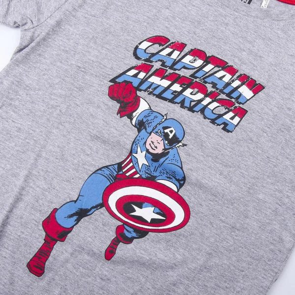 Pyjama D Été Marvel Gris Bleu Online Hot Sale