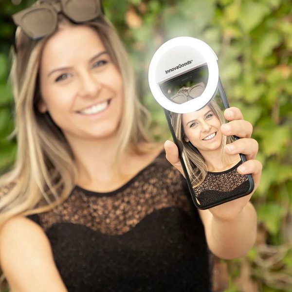 Anneau Lumineux pour Selfie Rechargeable Instahoop pour smartphone Online