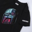 T-shirt à manches courtes Enfant The Mandalorian Noir Supply