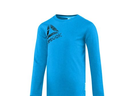 T-shirt à Manches Longues Enfant Baby Reebok B ES LS TEE BQ5140  Bleu For Discount