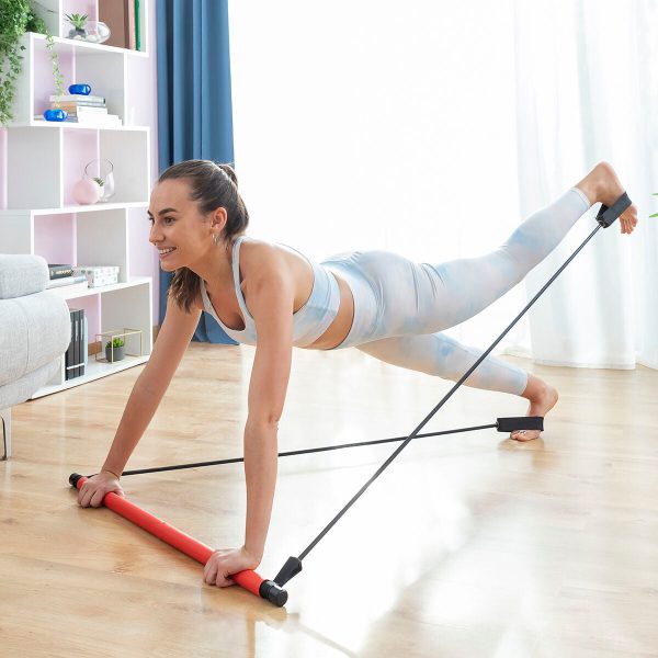 Barre de Fitness avec Élastiques et Guide d Exercice Resibar InnovaGoods For Discount