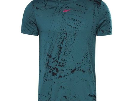 Maillot de Corps de Sport à Manches Coupe Reebok Workout Ready Gris foncé Discount