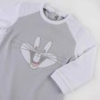 Pyjama à Manches Longues  pour Bébé Looney Tunes Gris on Sale