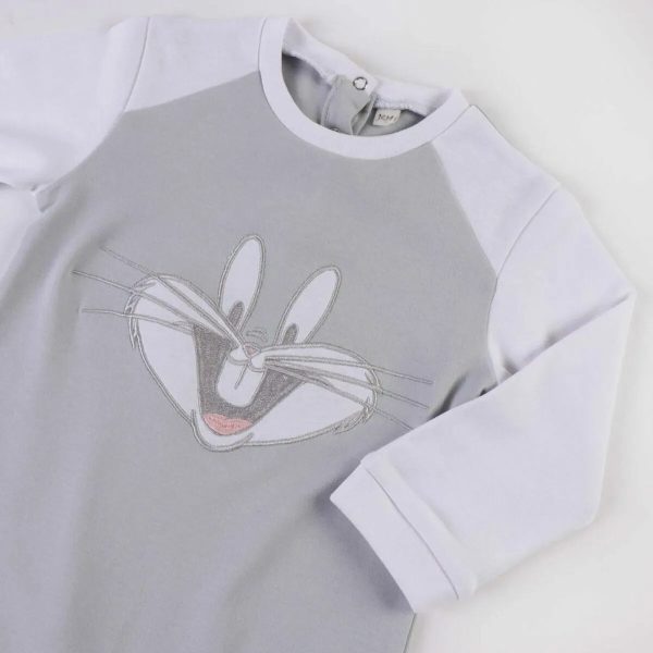 Pyjama à Manches Longues  pour Bébé Looney Tunes Gris on Sale