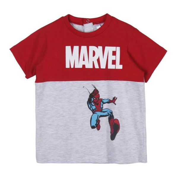 T-shirt à manches courtes Enfant Marvel 2 Unités For Discount