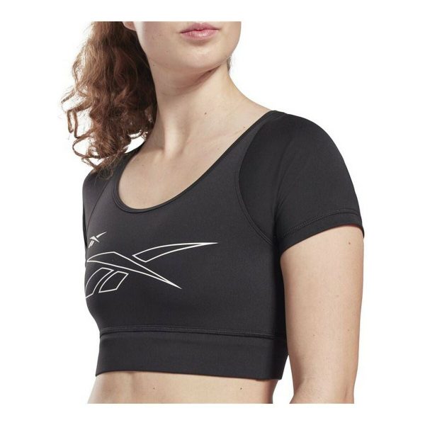 Maillot de Corps de Sport à Manches Coupe Reebok MYT Noir Discount