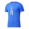 T-shirt à manches courtes homme Reebok Workout Ready Activchill Bleu Fashion